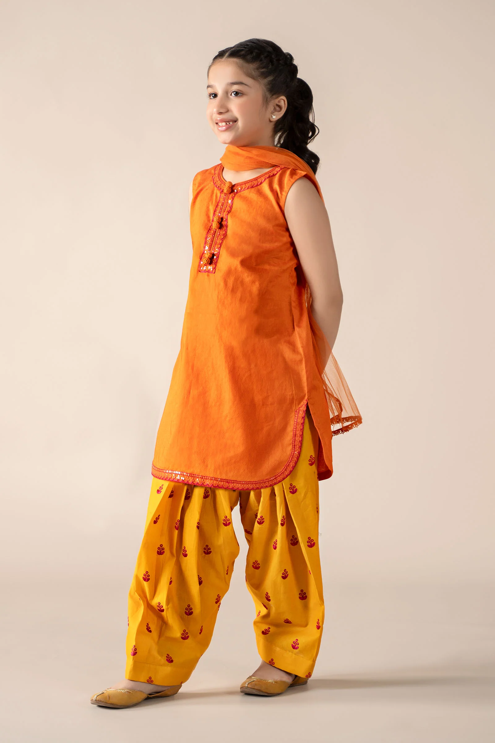 3 Piece Embroidered Dobby Lawn Suit