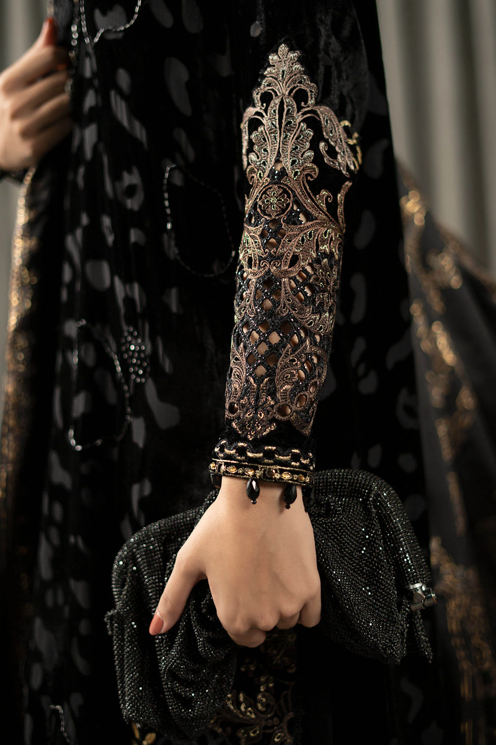 3 Piece Embroidered Palachi Suit