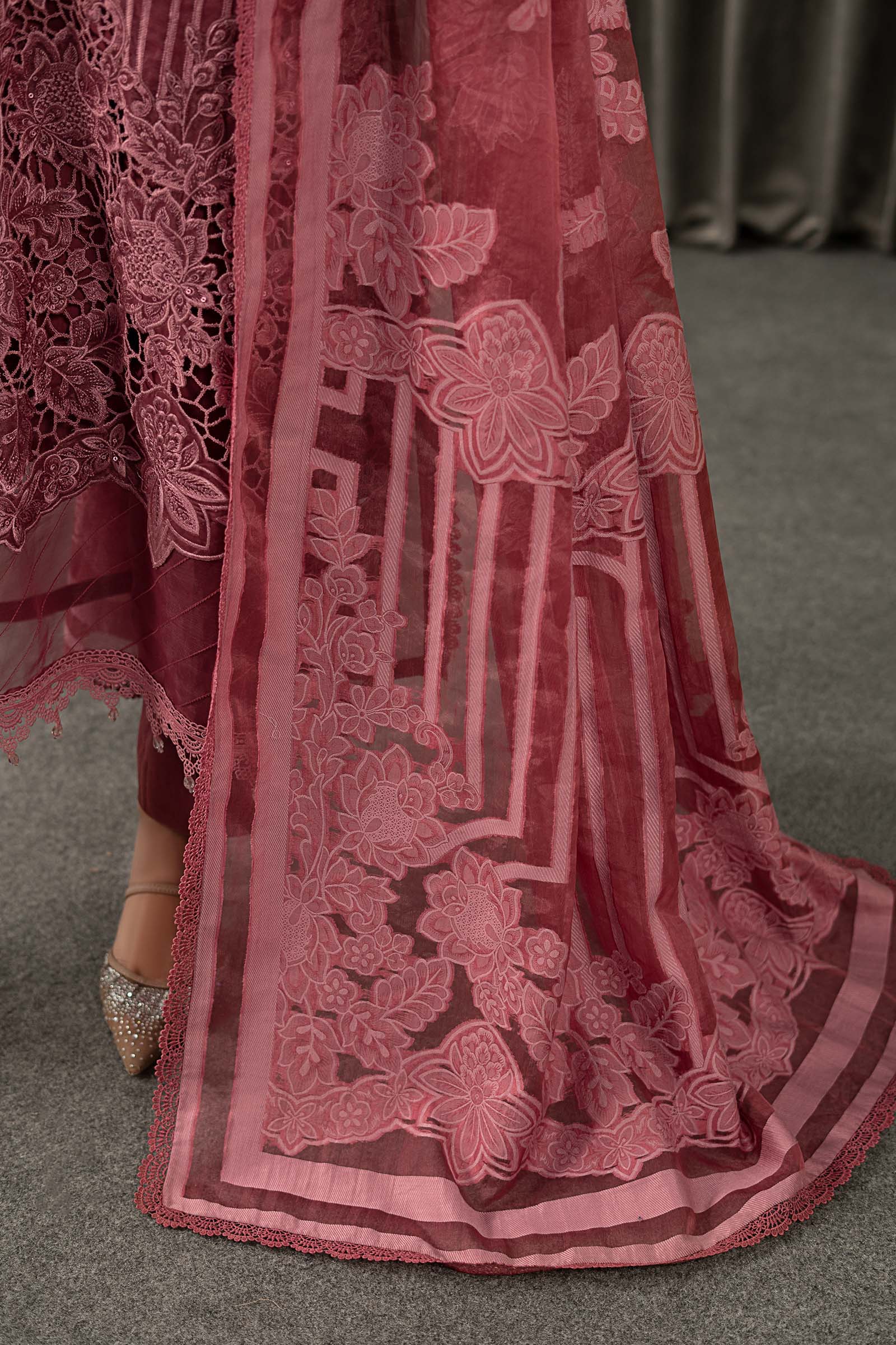 3 Piece Embroidered Organza Suit 35 3 Piece Embroidered Organza Suit