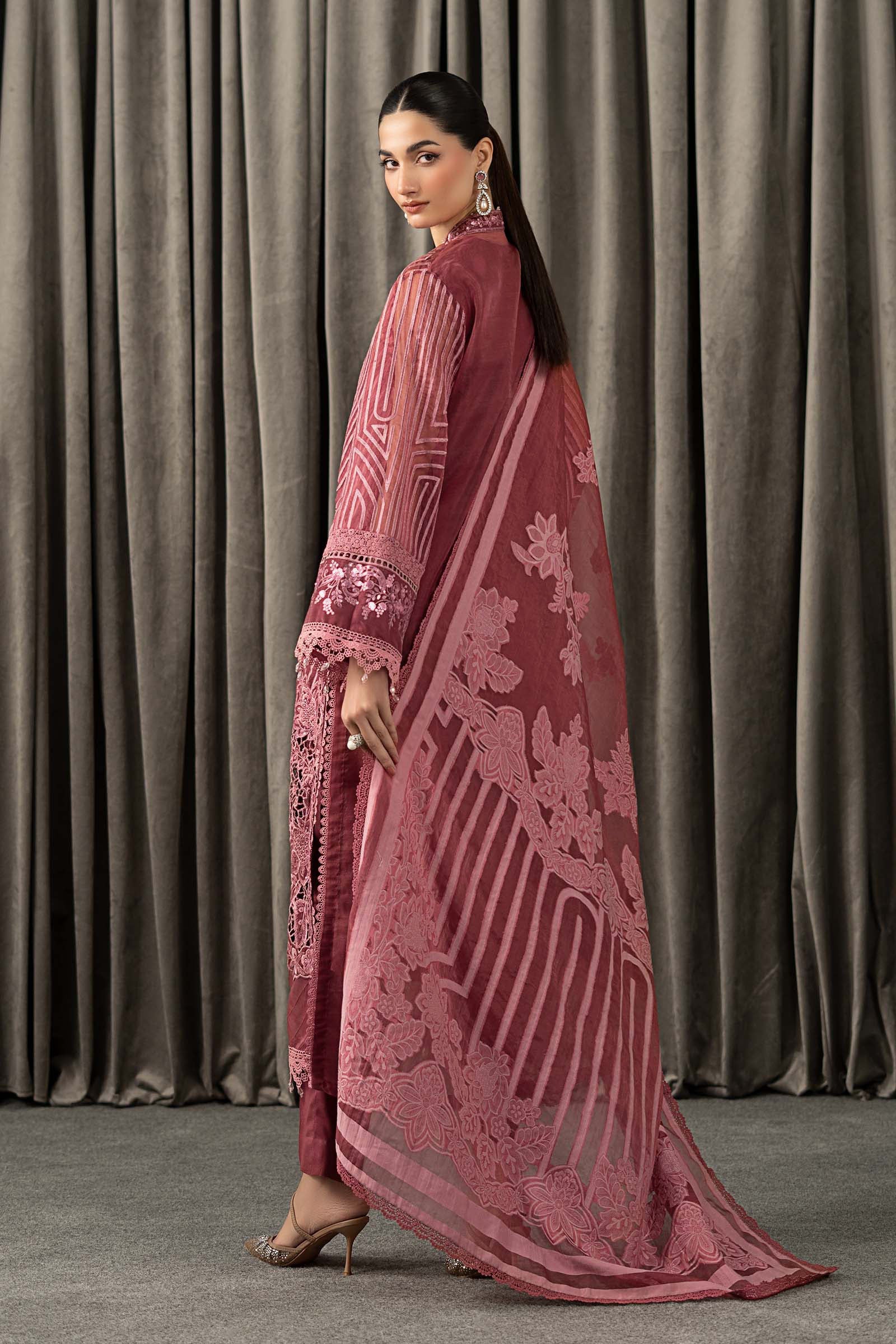 3 Piece Embroidered Organza Suit 37 3 Piece Embroidered Organza Suit