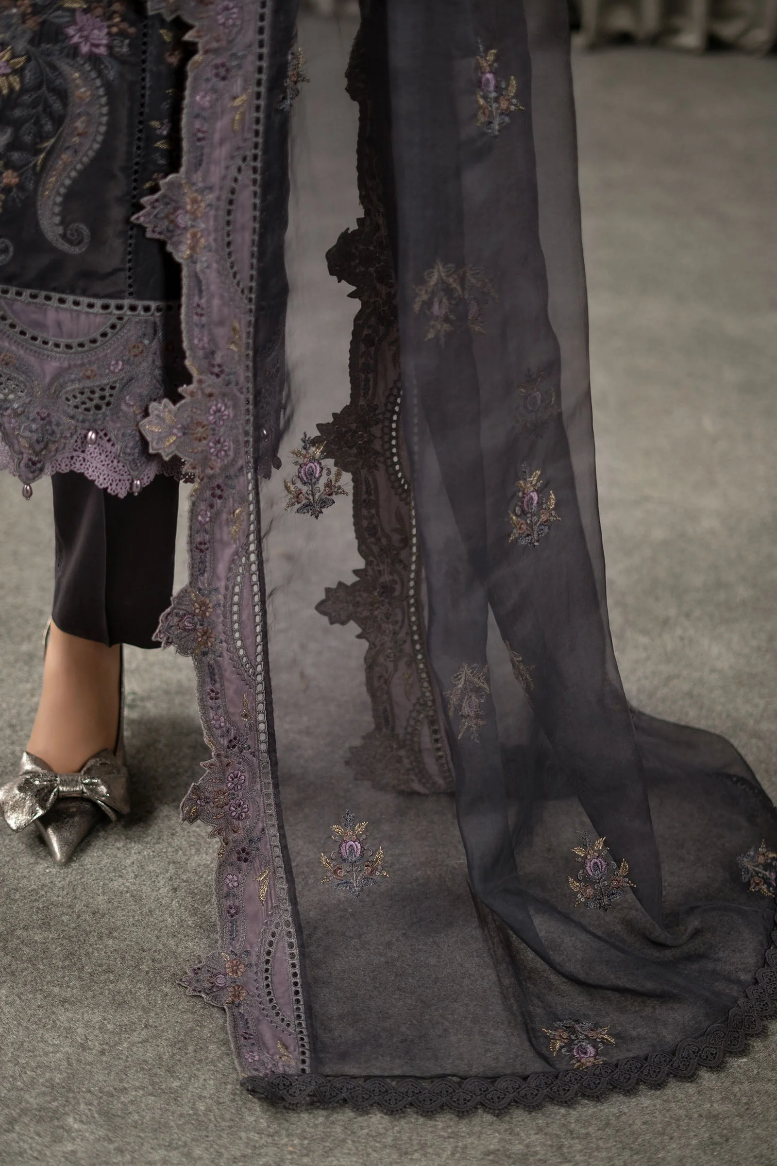 3 Piece Embroidered Velvet Suit 101 3 Piece Embroidered Velvet Suit