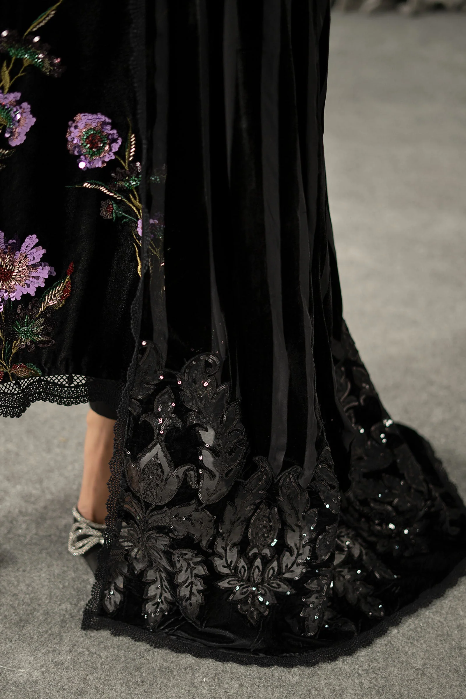 3 Piece Embroidered Velvet Suit 92 3 Piece Embroidered Velvet Suit