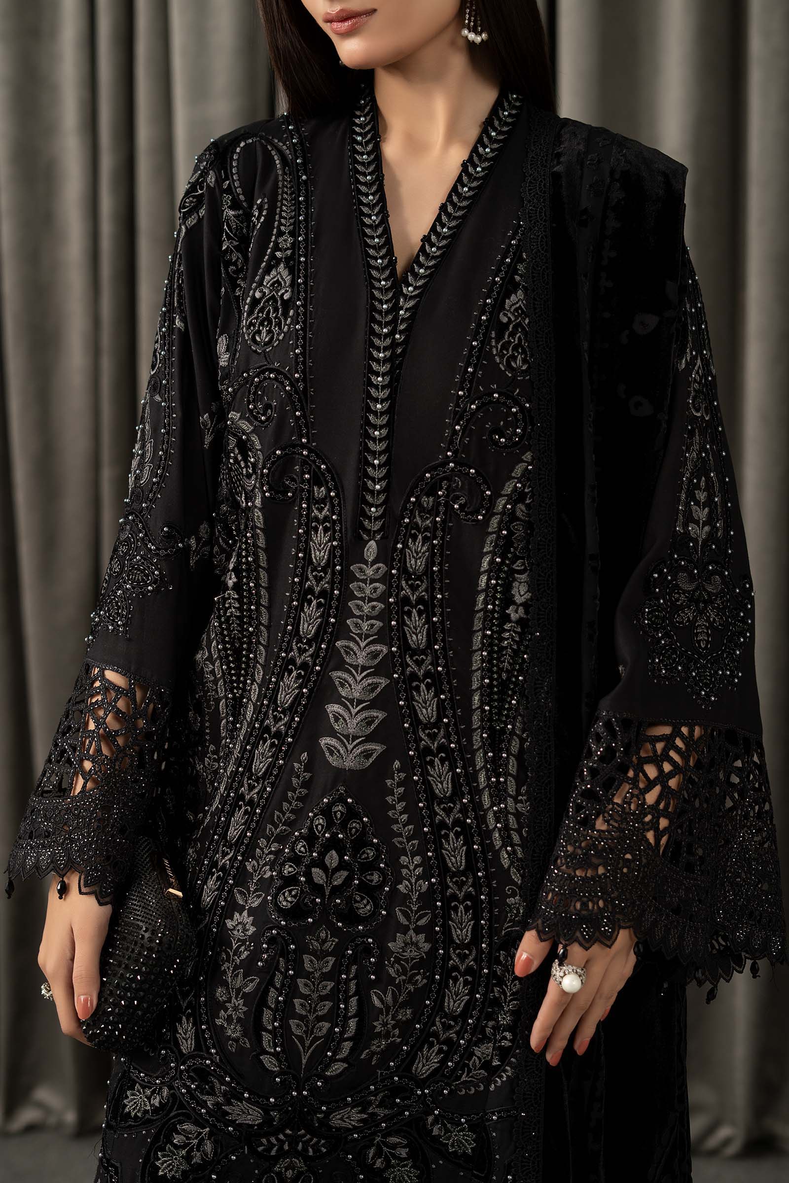 3 Piece Embroidered Linen Suit 3 3 Piece Embroidered Linen Suit