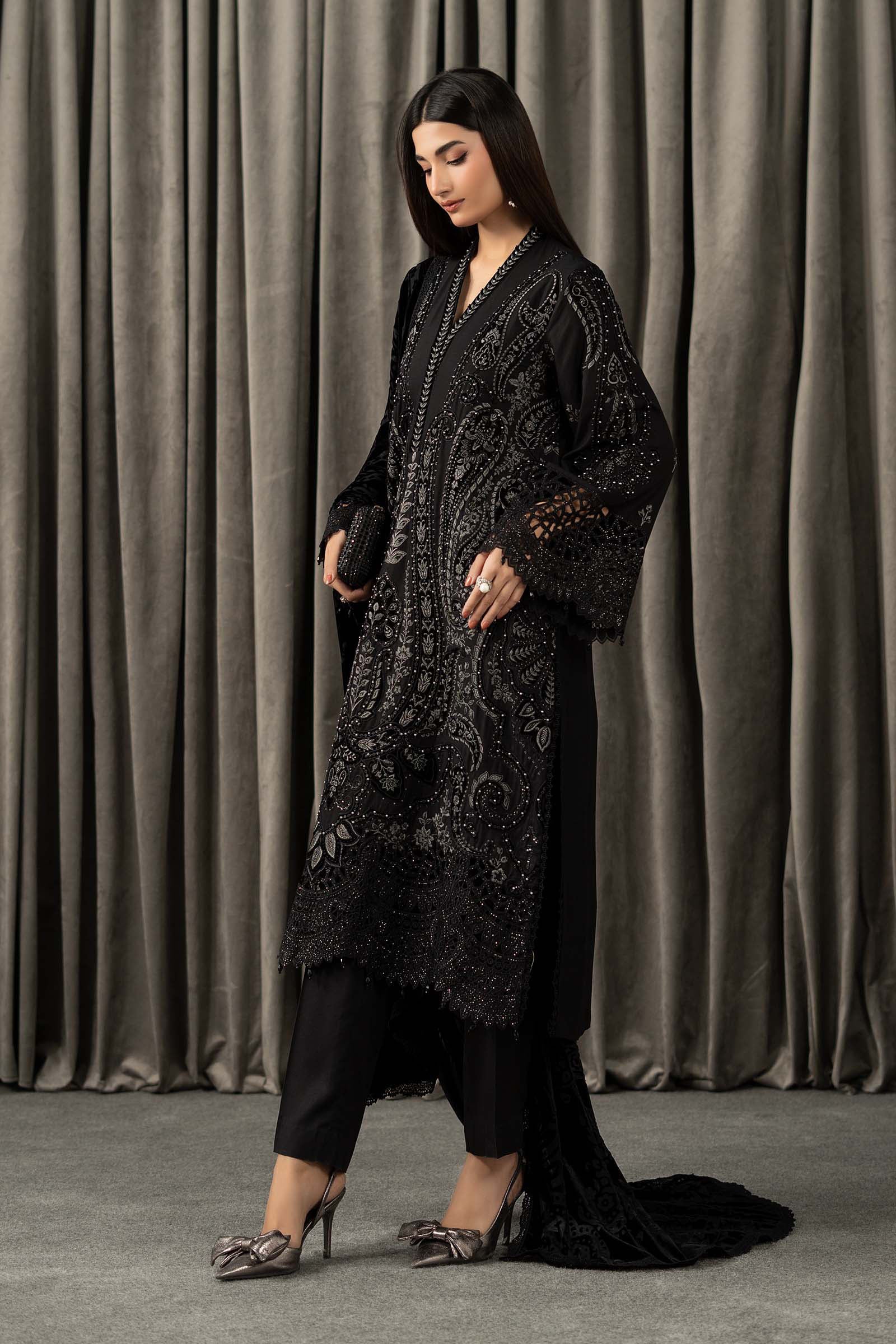 3 Piece Embroidered Linen Suit 6 3 Piece Embroidered Linen Suit