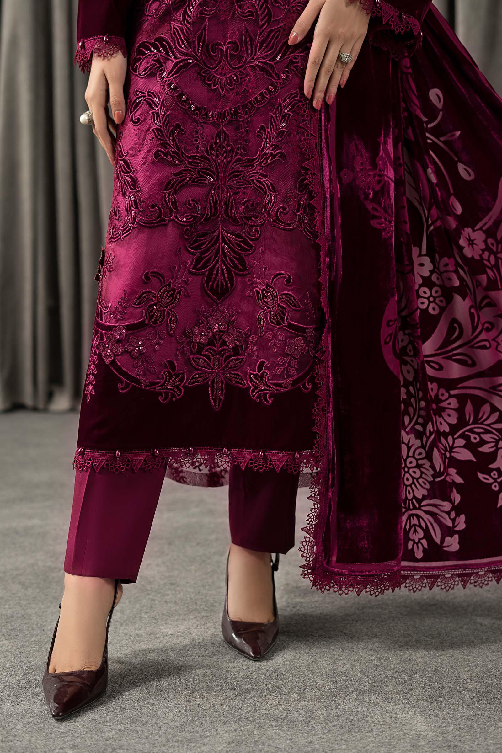 3 Piece Embroidered Chantilly Suit