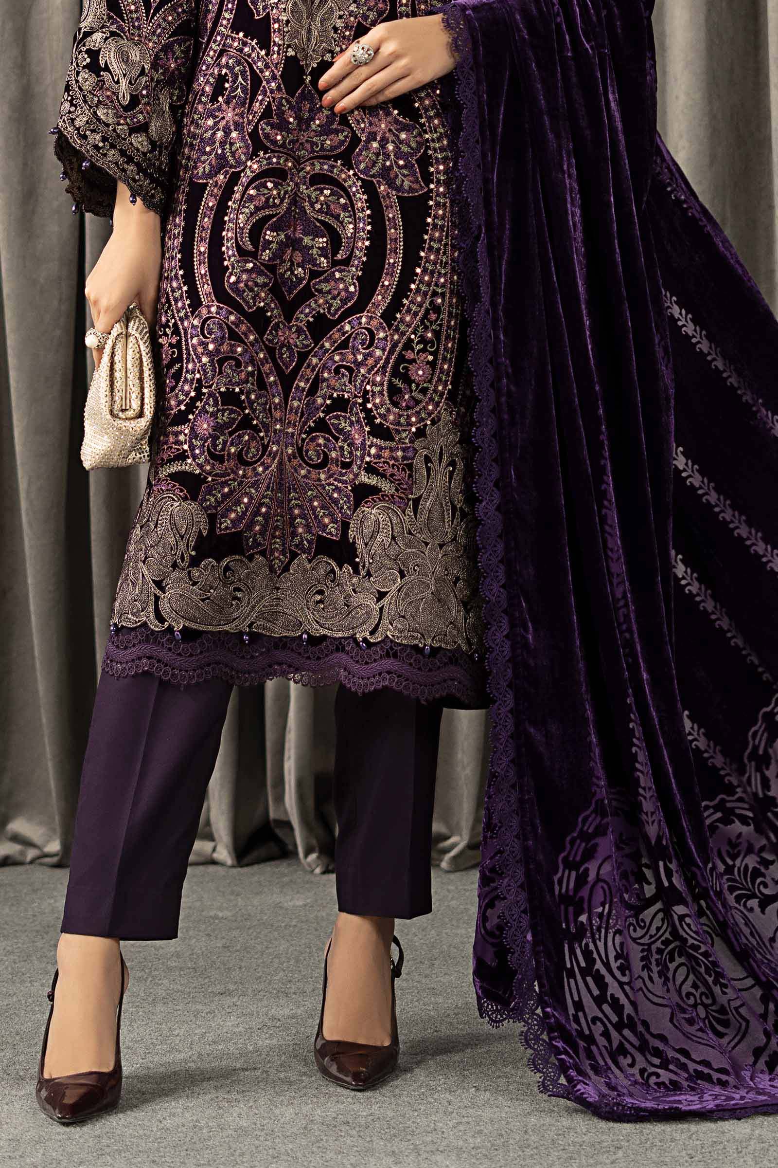 3 Piece Embroidered Velvet Suit 75 3 Piece Embroidered Velvet Suit