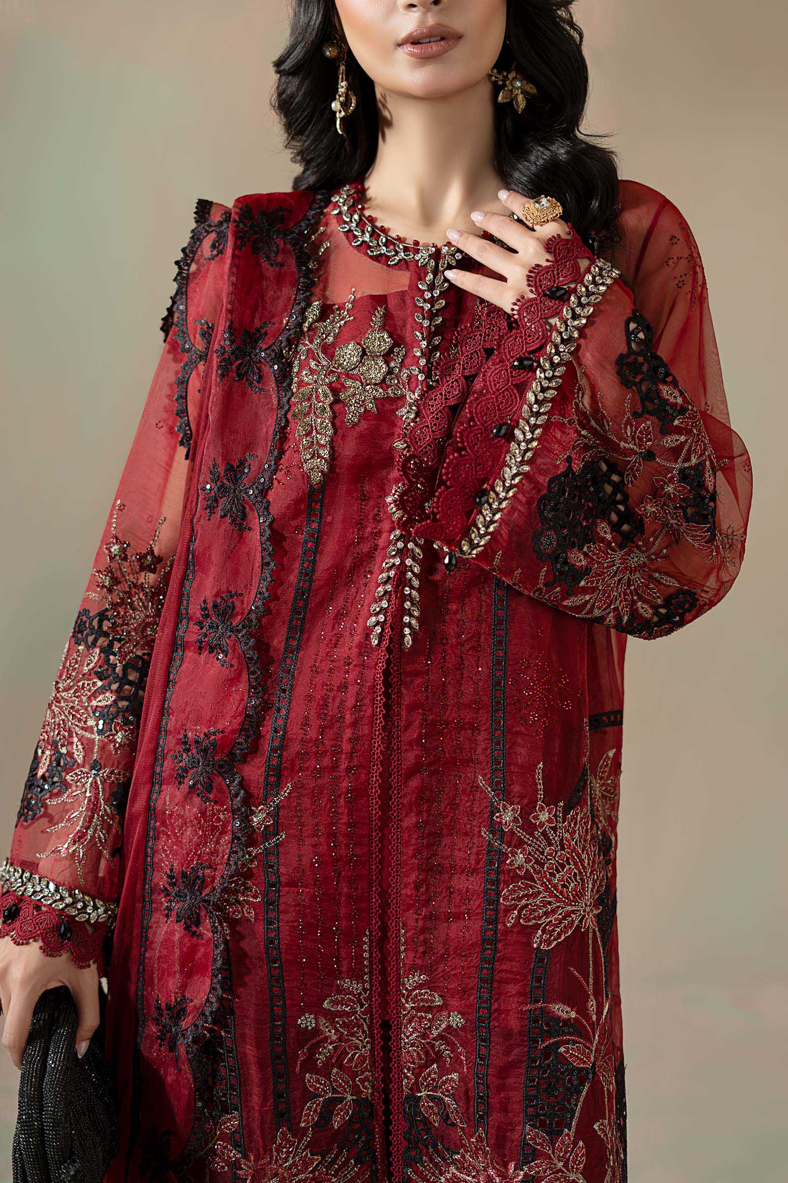 3 Piece Embroidered Organza Suit 24 3 Piece Embroidered Organza Suit