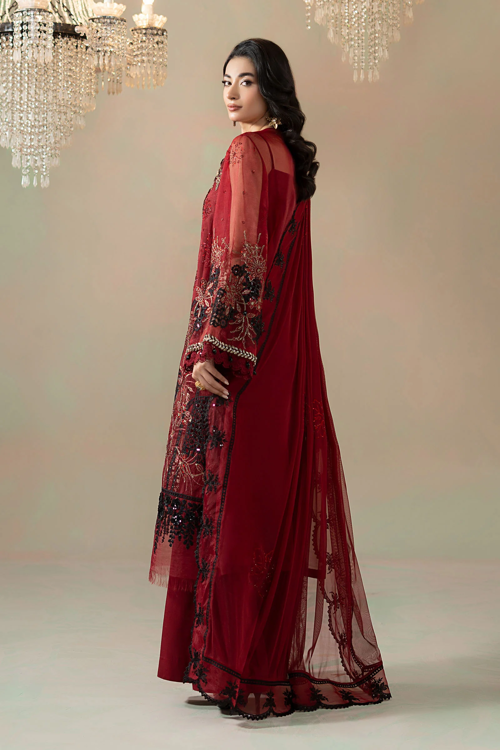 3 Piece Embroidered Organza Suit 28 3 Piece Embroidered Organza Suit