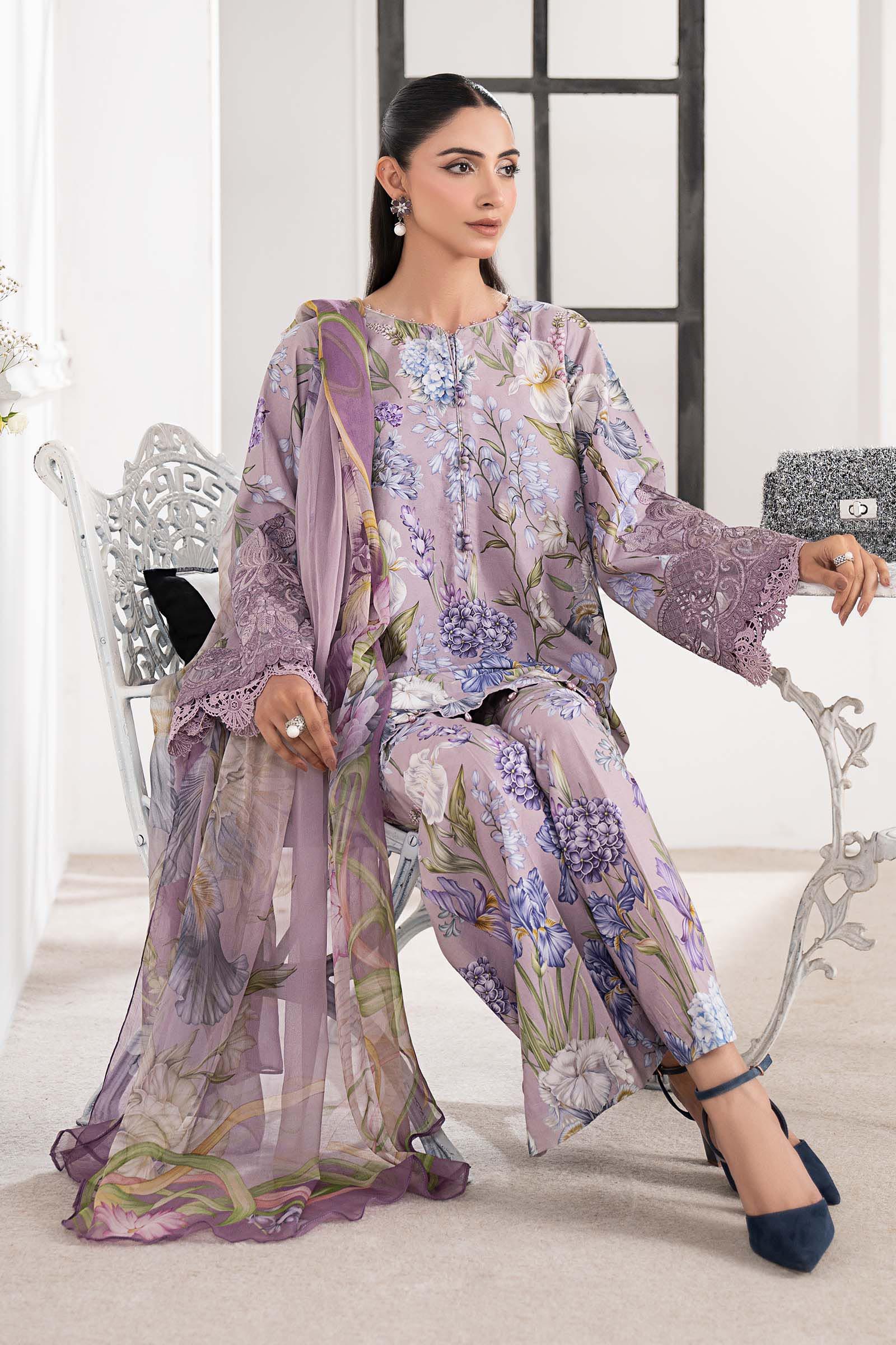 3 Piece Embroidered Cambric Suit