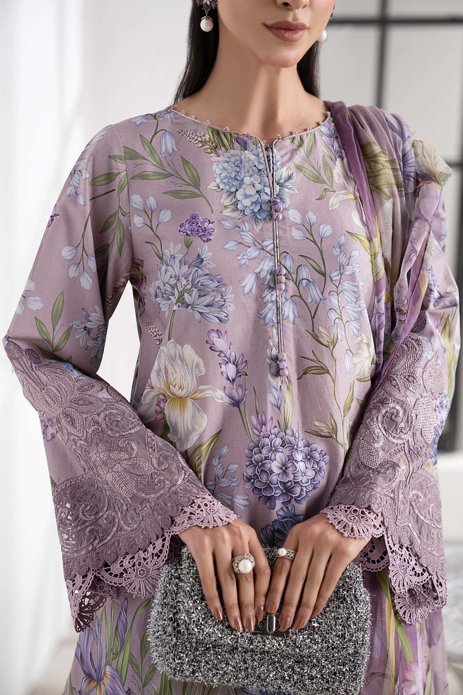 3 Piece Embroidered Cambric Suit