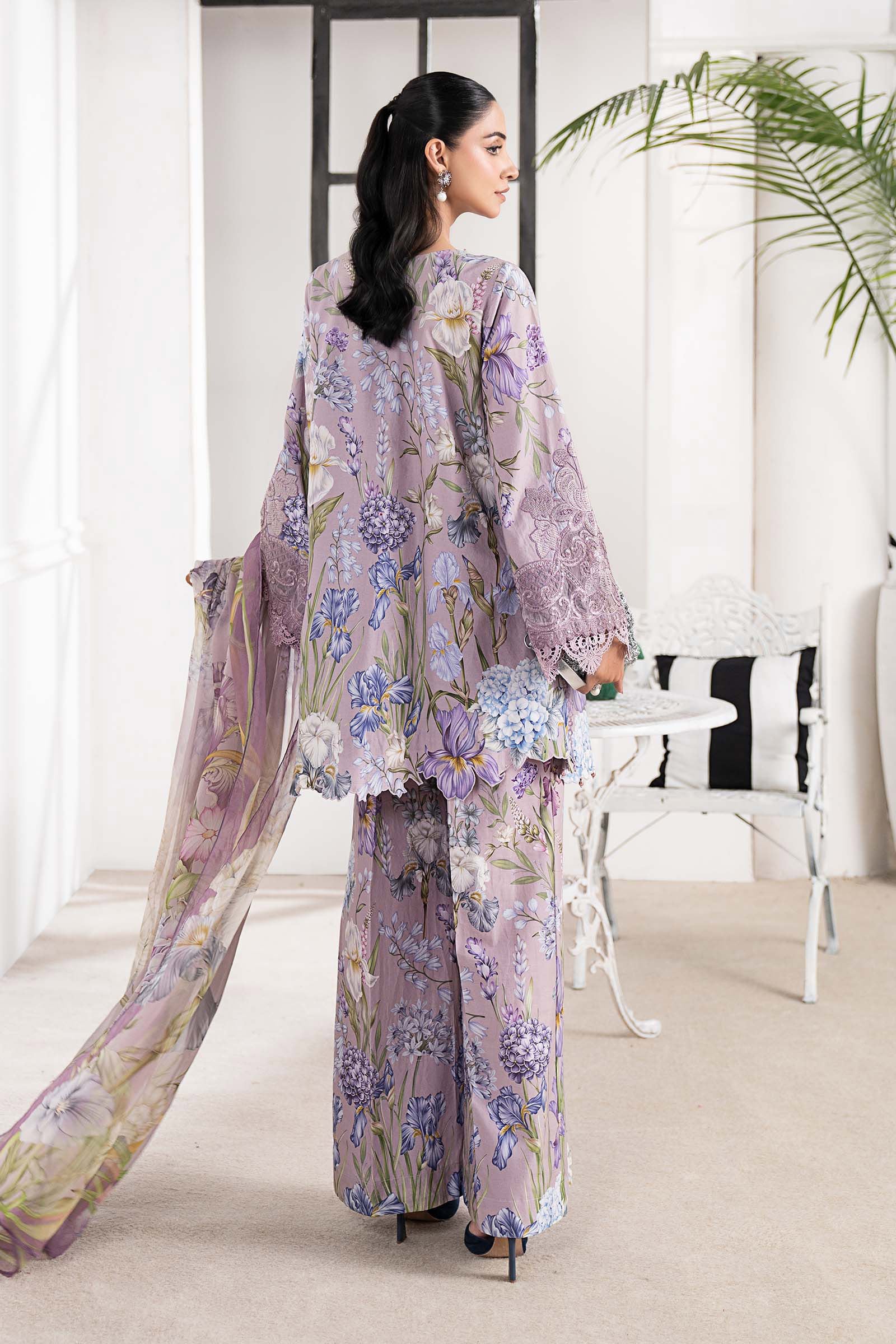 3 Piece Embroidered Cambric Suit