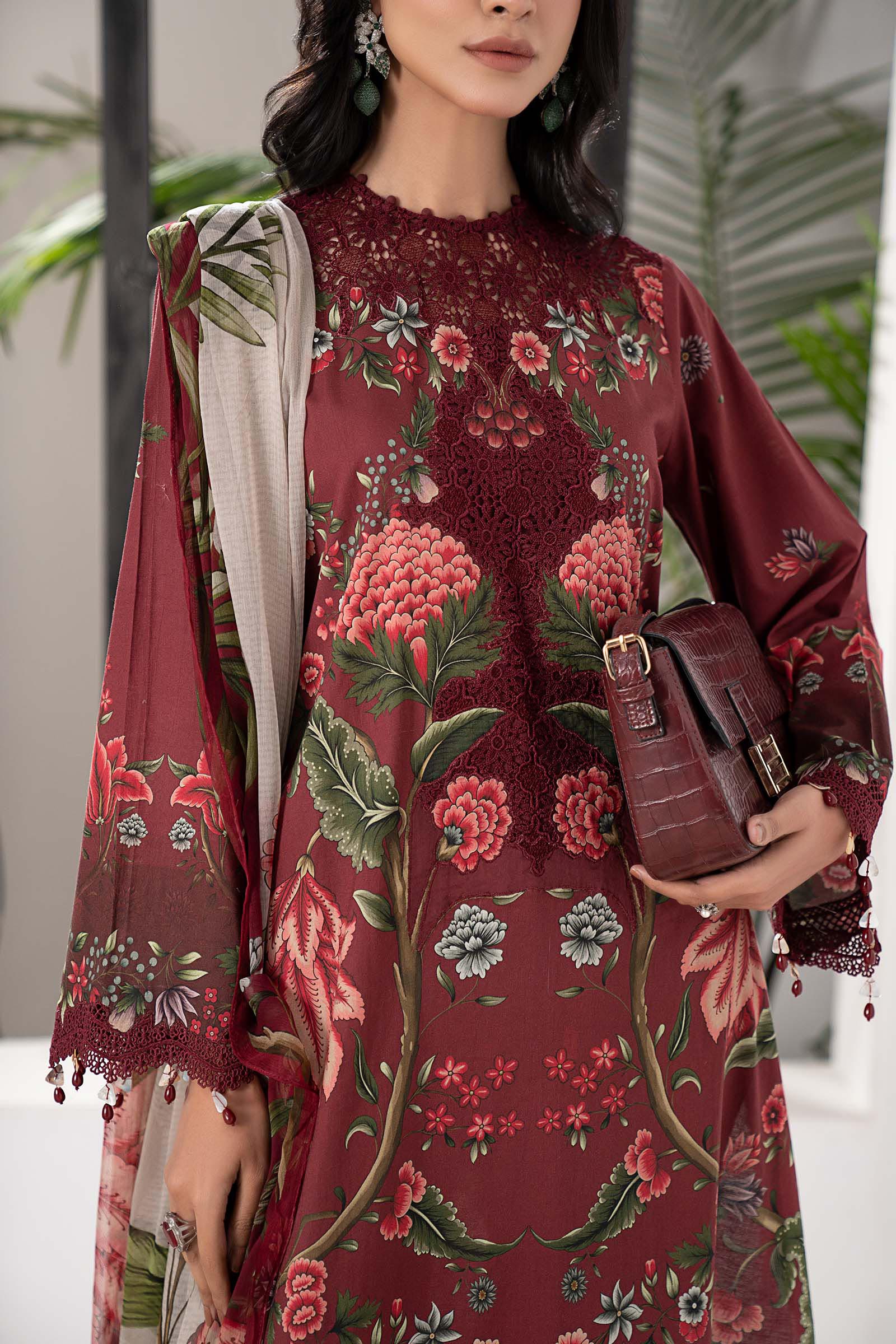 3 Piece Embroidered Cambric Suit