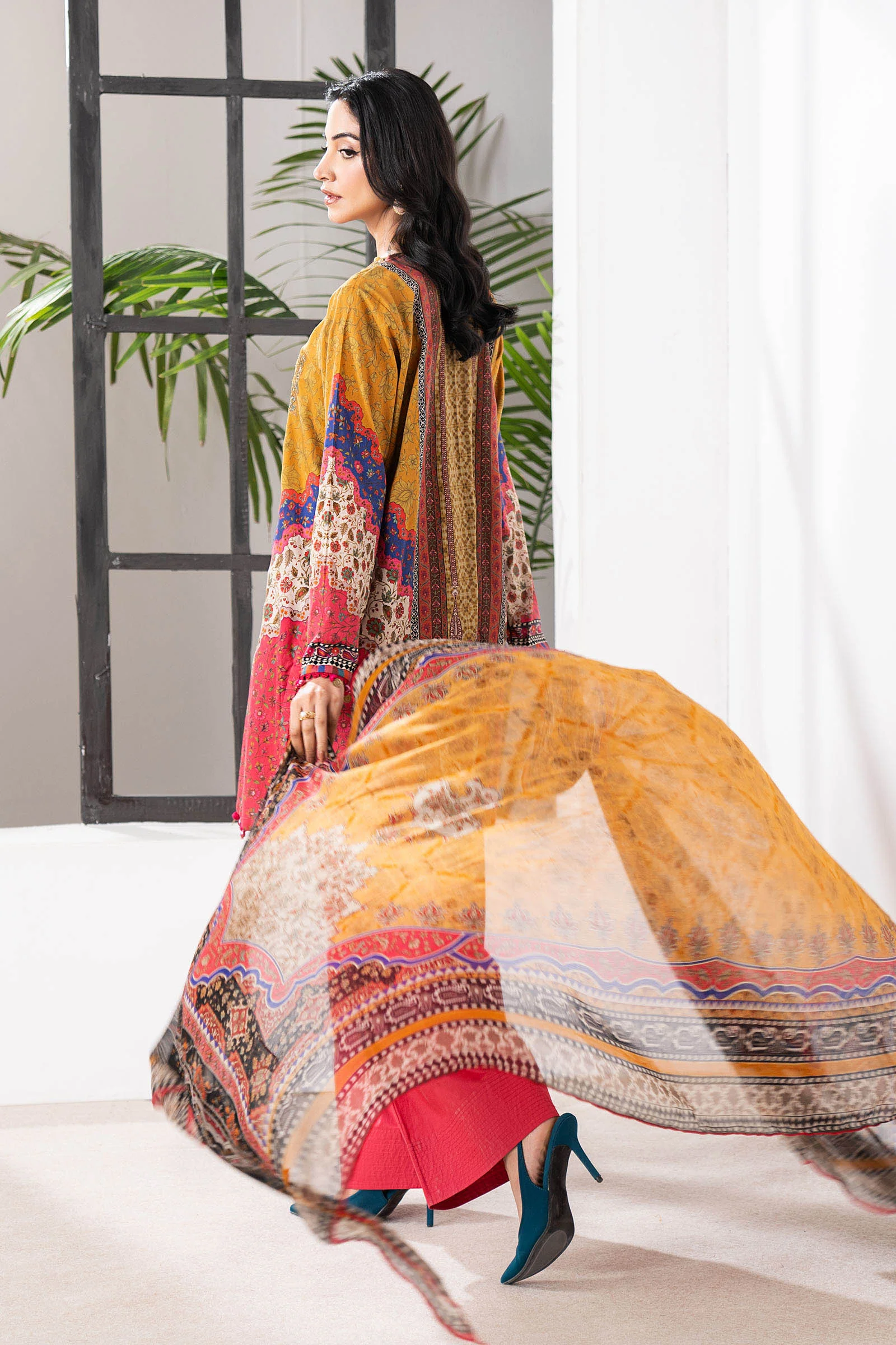 3 Piece Embroidered Cambric Suit 8 3 Piece Embroidered Cambric Suit