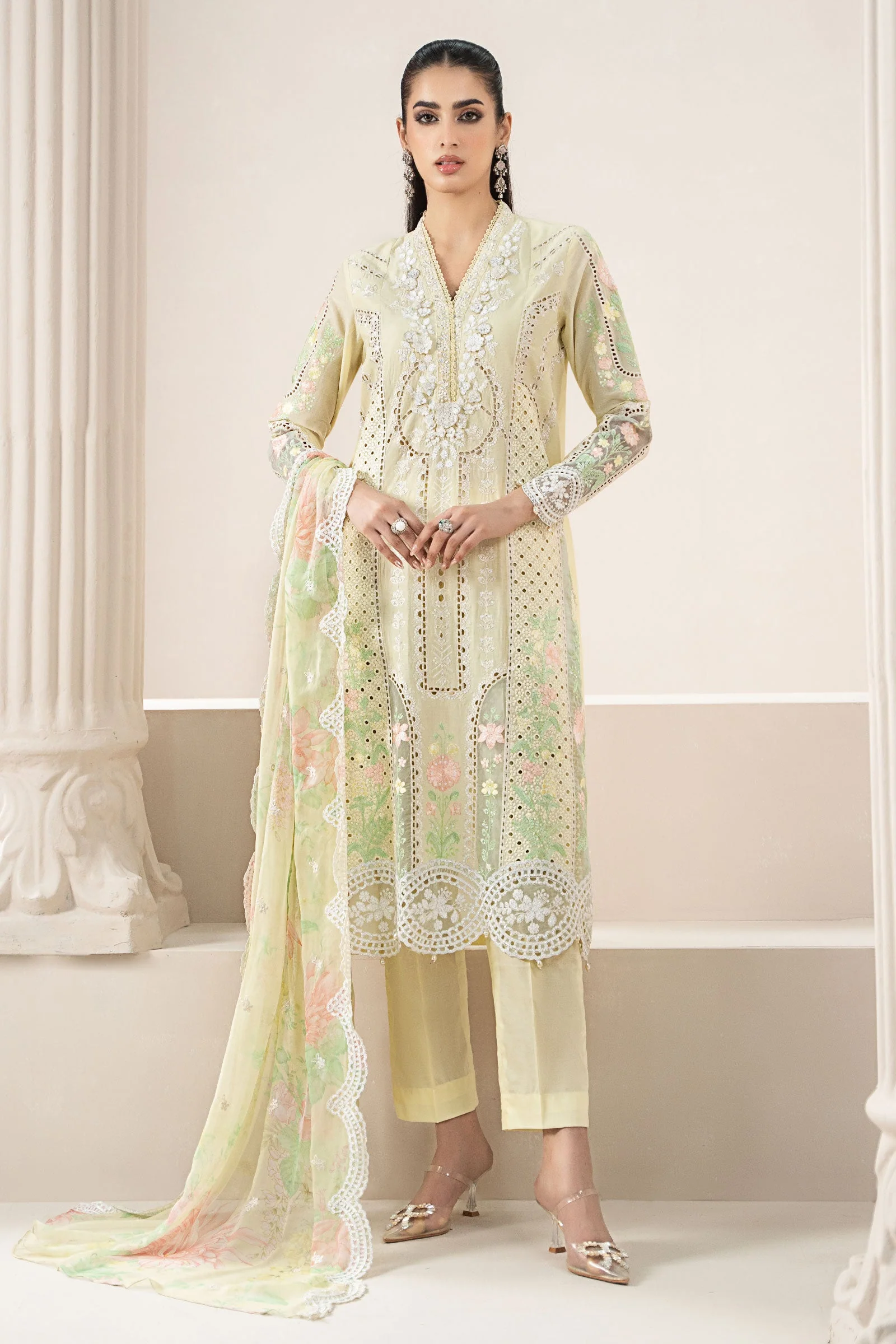 3 Piece Embroidered Lawn Suit | ELS-25-04