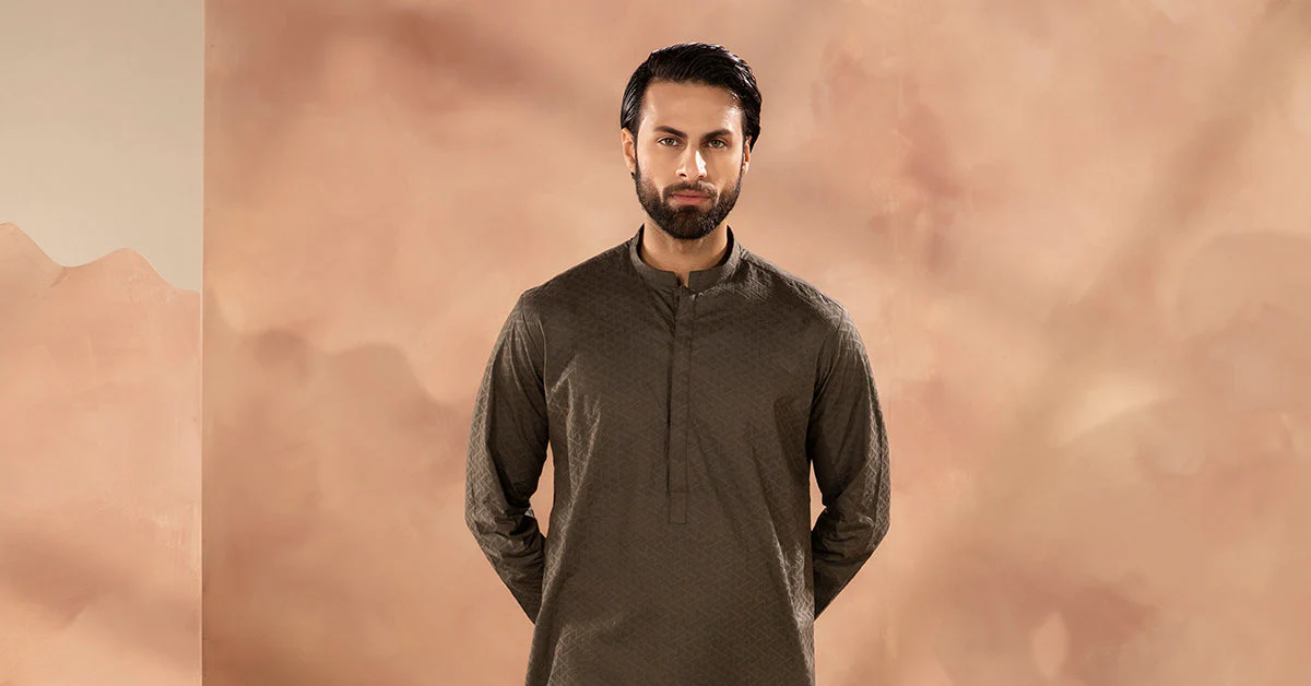 Embroidered Cotton Kurta