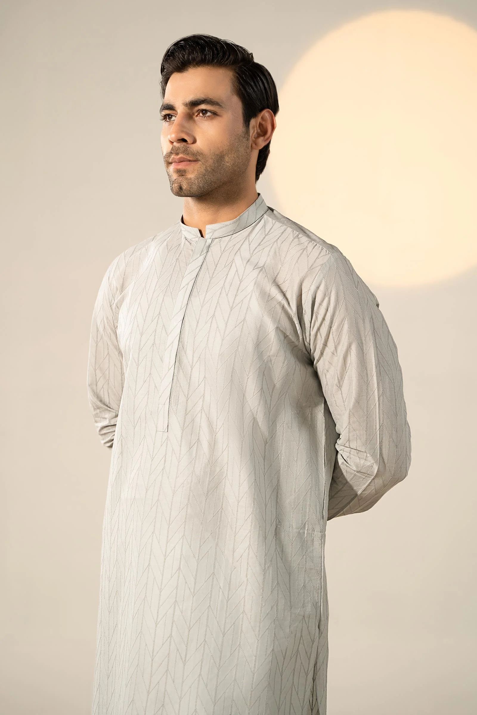 Embroidered Cotton Kurta