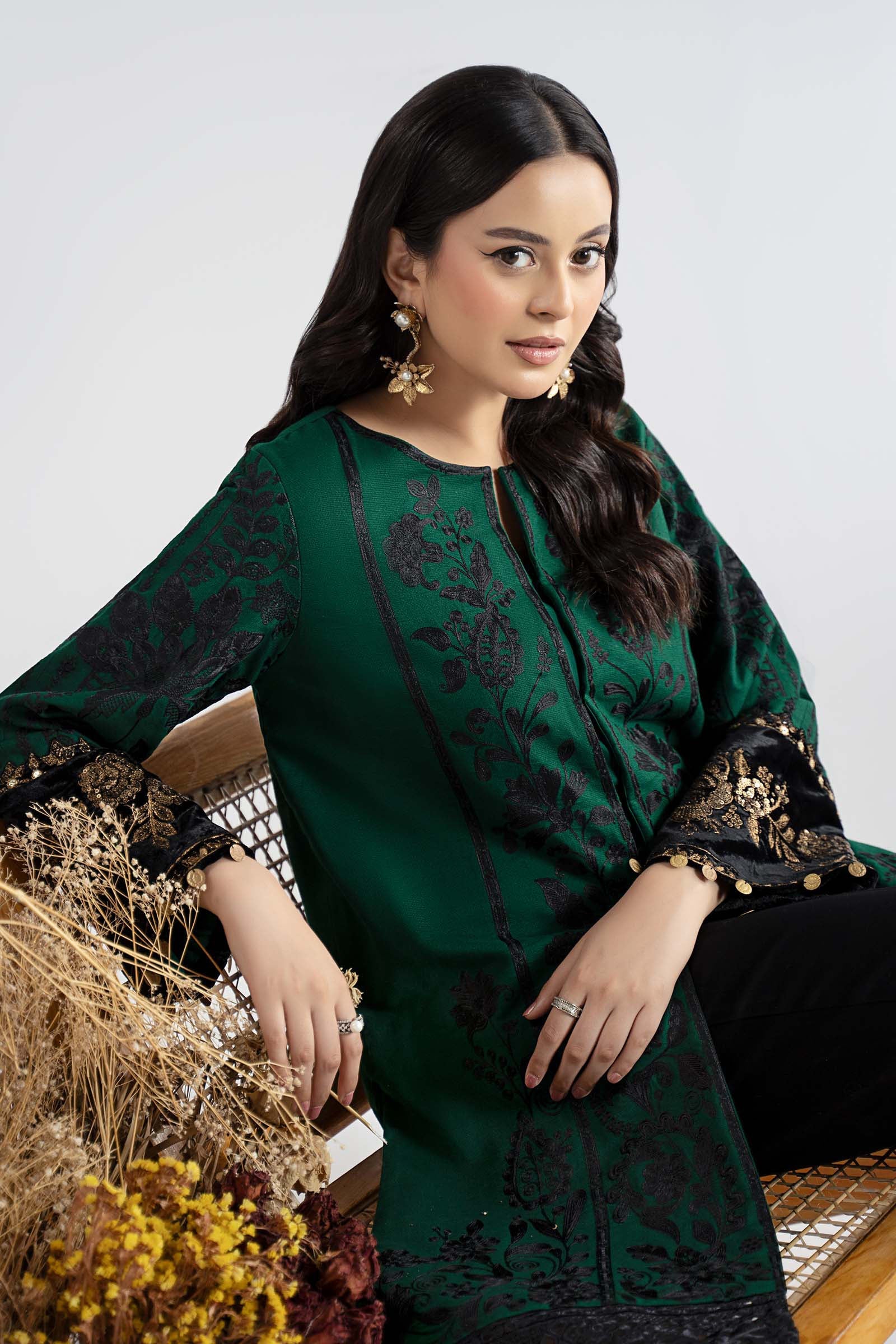 3 Piece Embroidered Cotton Dobby Suit 3 3 Piece Embroidered Cotton Dobby Suit