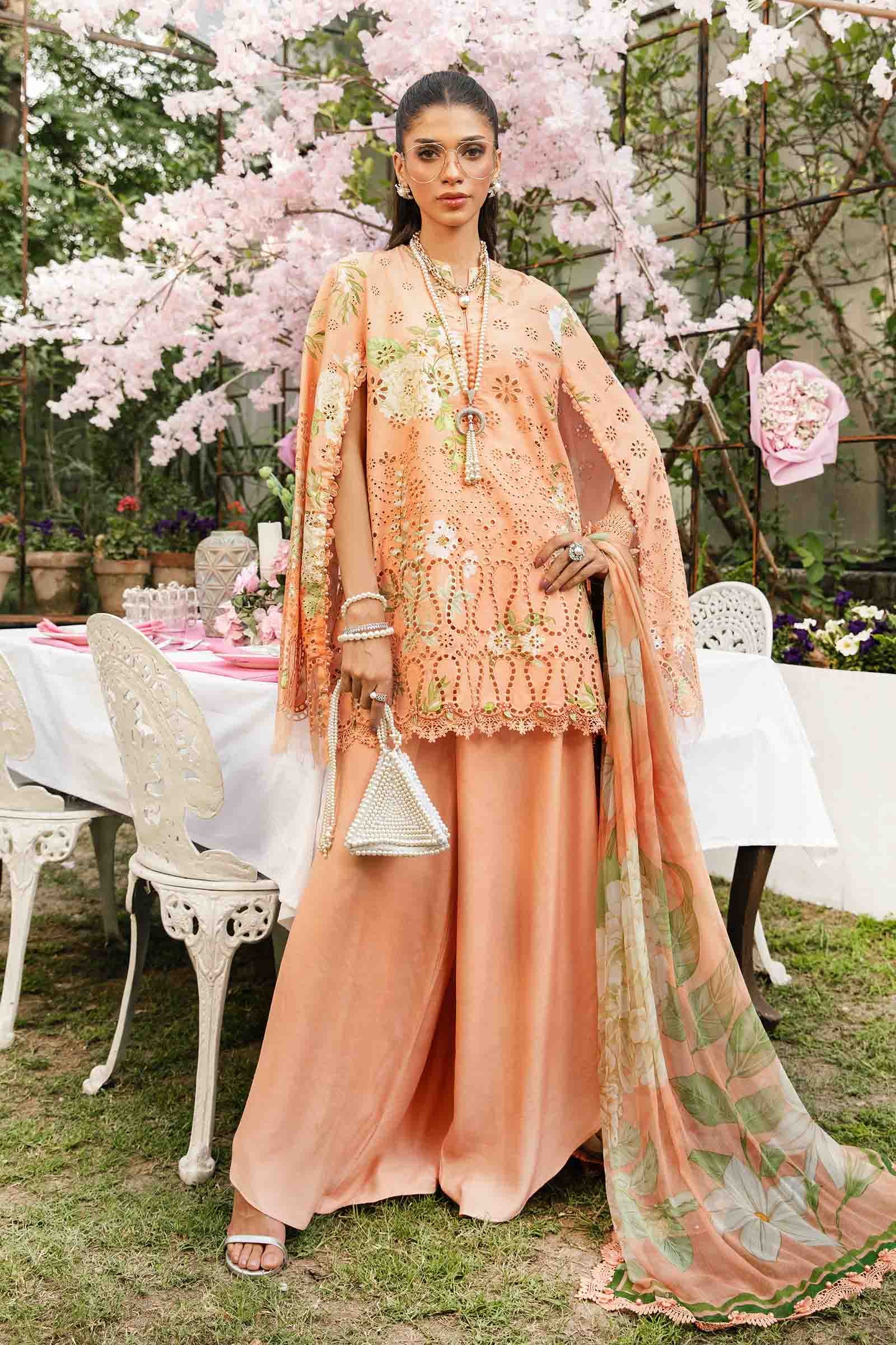 3 Piece Unstitched Embroidered Lawn Suit | MPT-2602-A
