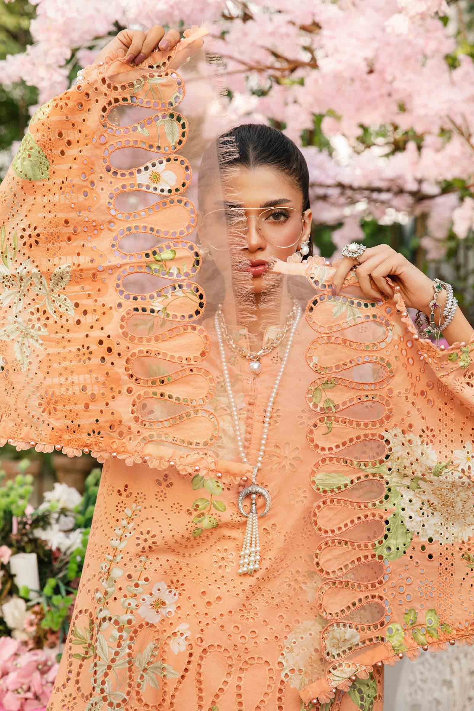 3 Piece Unstitched Embroidered Lawn Suit | MPT-2602-A