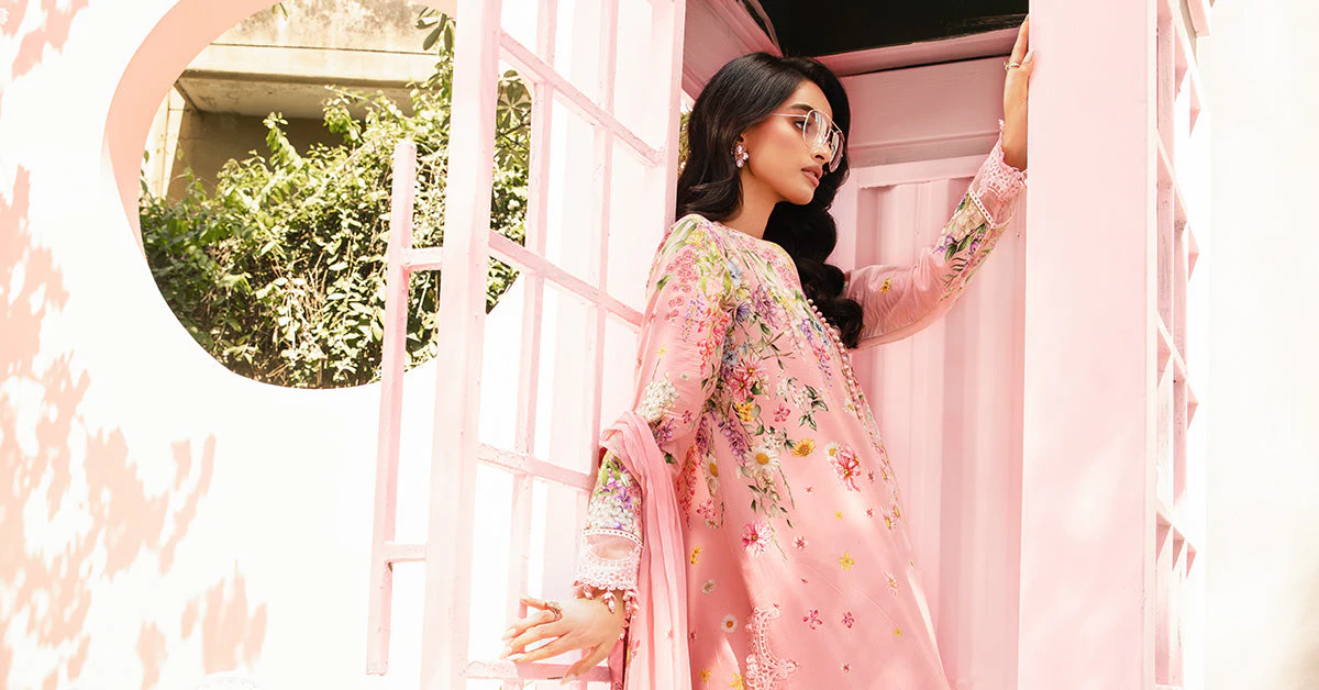 3 Piece Unstitched Embroidered Lawn Suit | MPT-2603-B