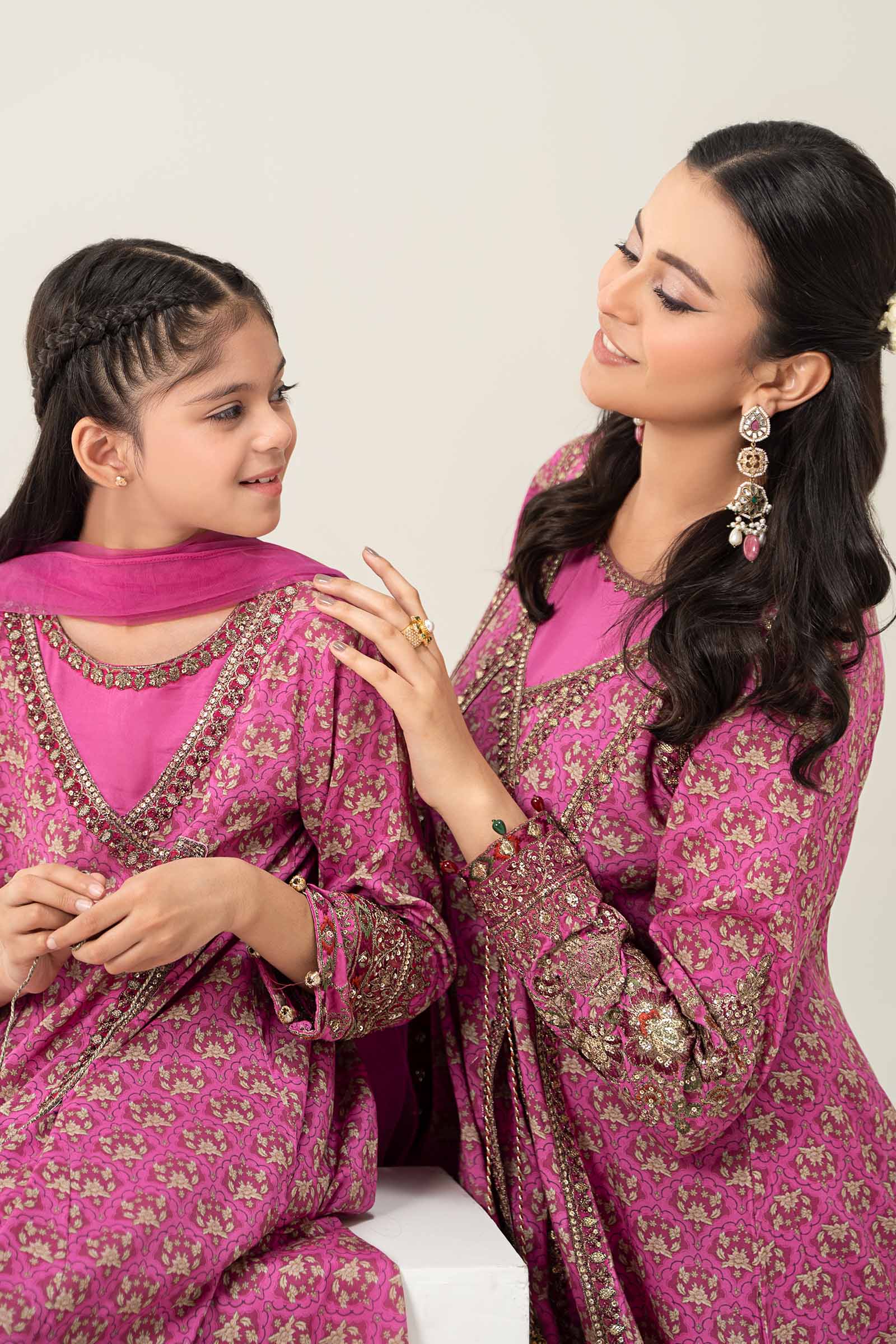 3 Piece Printed Linen Suit