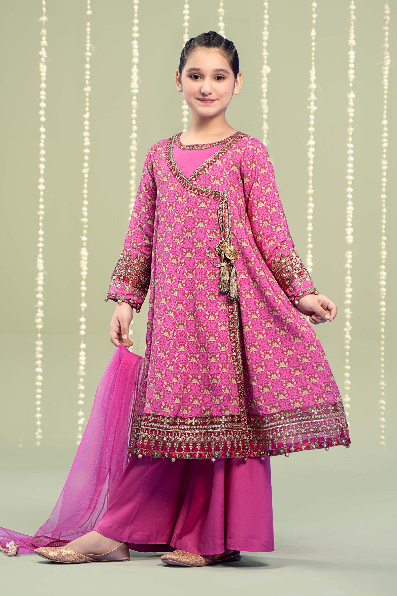 3 Piece Printed Linen Suit