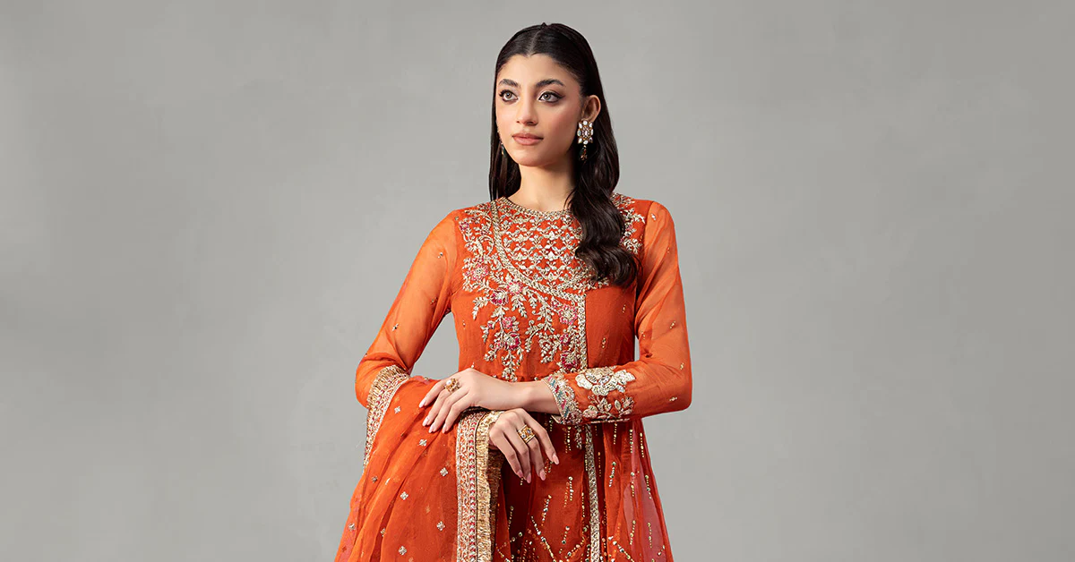 3 Piece Embroidered Organza Suit 13 3 Piece Embroidered Organza Suit