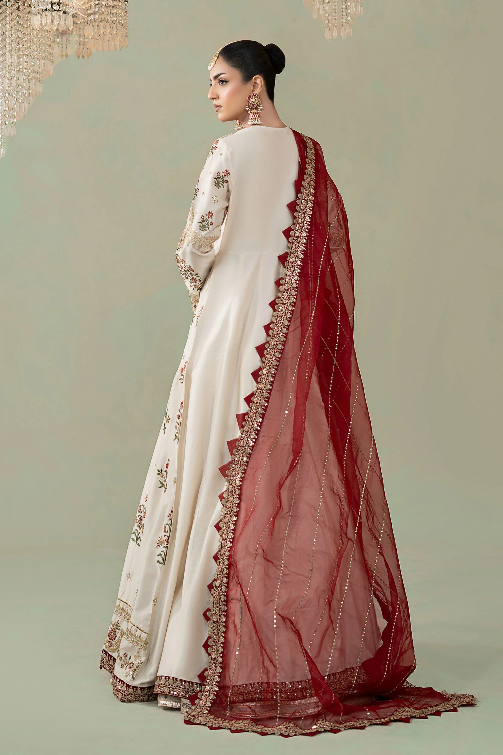 3 Piece Embroidered Cotton Satin Suit | CSS-801