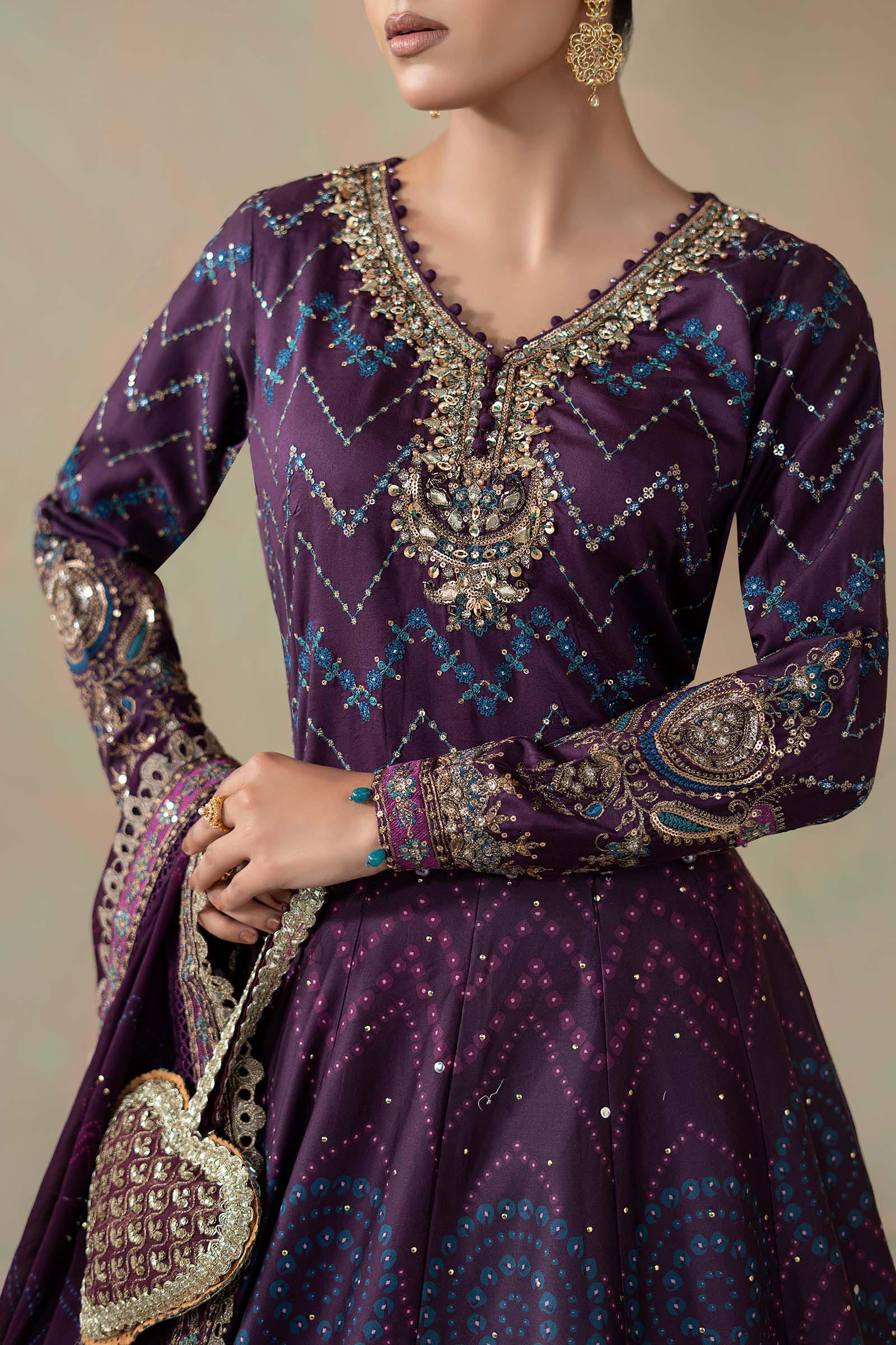 3 Piece Embroidered Cotton Satin Suit | CSS-802
