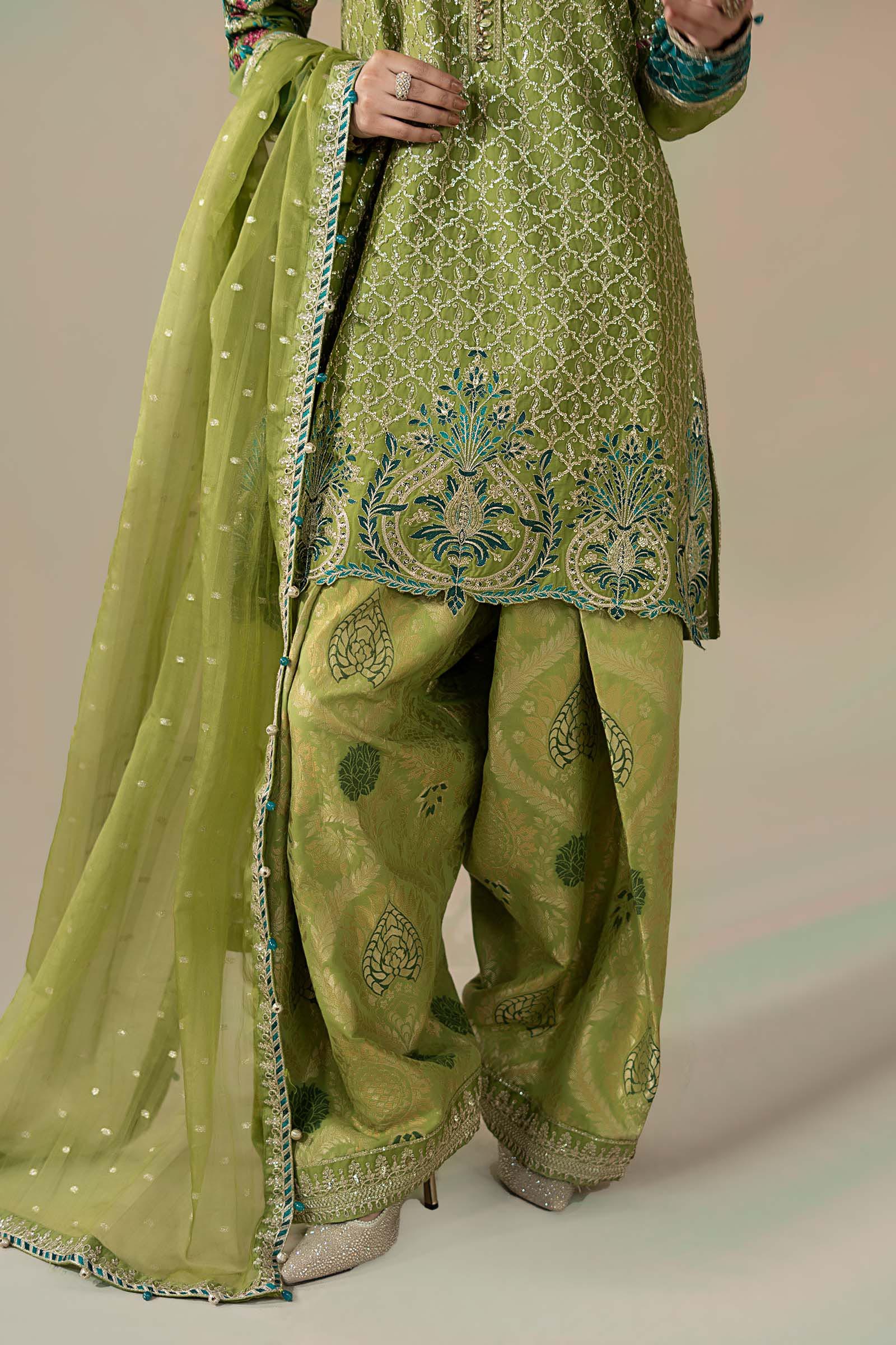 3 Piece Embroidered Cotton Satin Suit | CSS-803