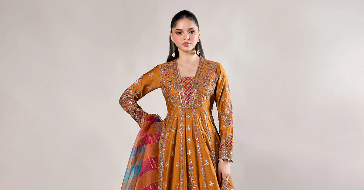 3 Piece Embroidered Cotton Satin Suit | CSS-812