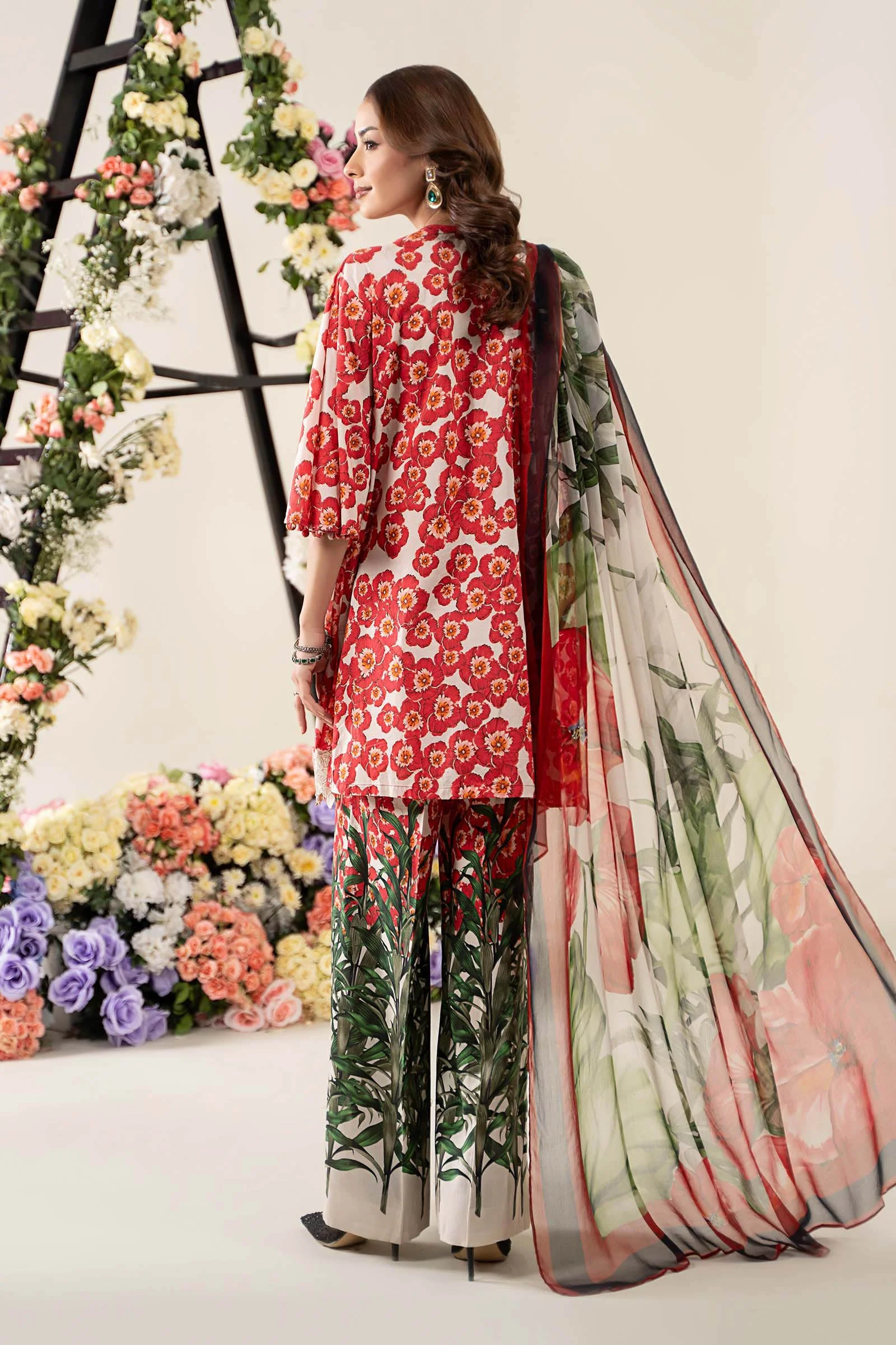 3 Piece Embroidered Lawn Suit | MPS-2606-B