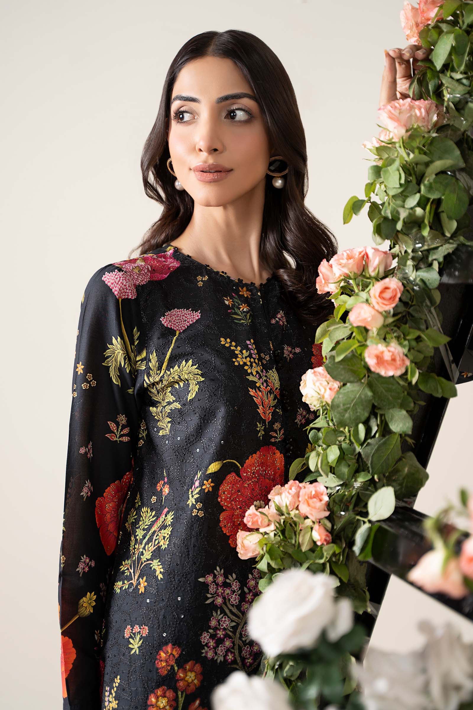 3 Piece Embroidered Lawn Suit | MPS-2607-B