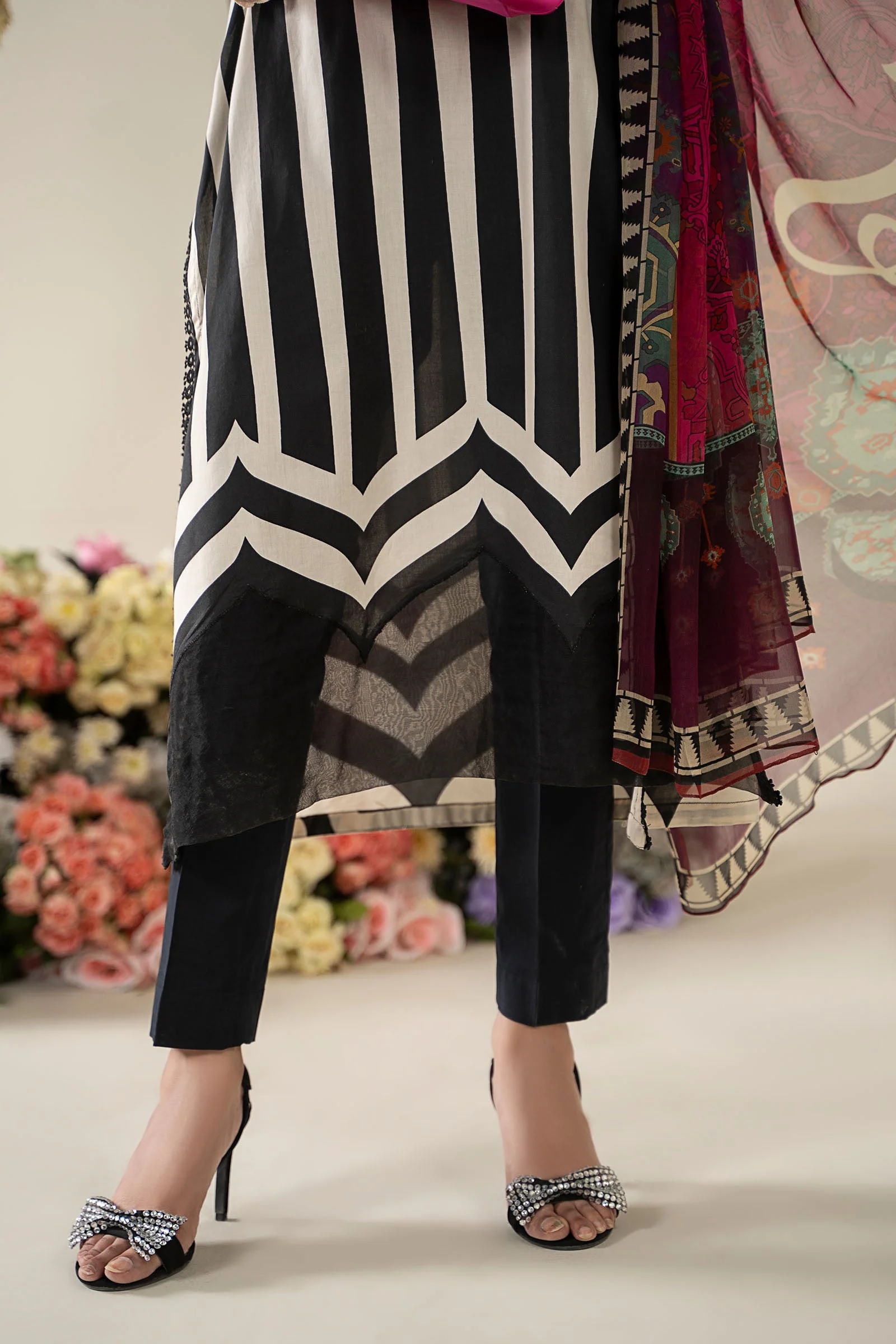 3 Piece Embroidered Lawn Suit | MPS-2609-B